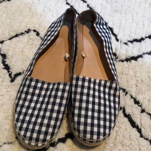 Gingham platform espadrilles